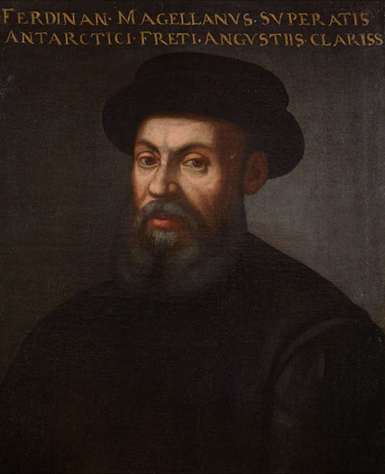 Portrét Ferdinanda Magellana (1480-1521), portugalského mořeplavce, jehož výprava jako první obeplula Zemi.